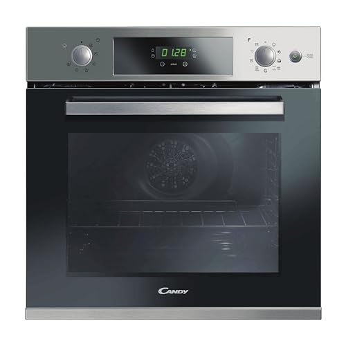 Candy Fcpks 826 Xl/E – Forno Multifunzione – 70 L – Funzione Vapore – Pulizia Aqualittica & Pirolitica – 3 Resistenze – Inox – Classe A, Grey, 595 X 5