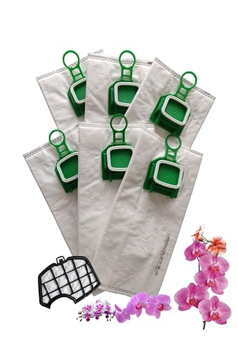 Filterline 6 Sacchetti Profumati Made In Italy Per Aspirapolvere Compatibili Con Vorwerk Folletto Vk 140 150 140Sc Vk140 Vk150 Fp140 Fp150
