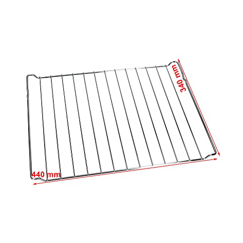 Jcspares® - Griglia Centrale 44X34 Cm Compatibile Per Forno Smeg 3C86Xmtv - We320 - Ap320Xc - Cb651 Ed Ulteriori