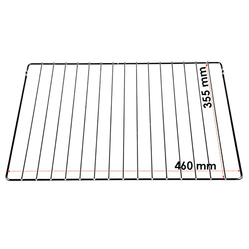 Jcspares® - Griglia Centrale Cromatura Atossica Graticola Per Forno Elettrico Large Da 90 Sc160-8 Compatibile Con Forno Smeg Sc381X - Sc465X - Ap561X
