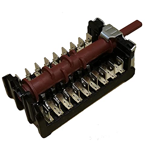 Jcspares® - Commutatore Selettore Manopola 5+0 Posizioni 9+9 Contatti Gottak 860707 Per Forno Compatibile Con Vestel