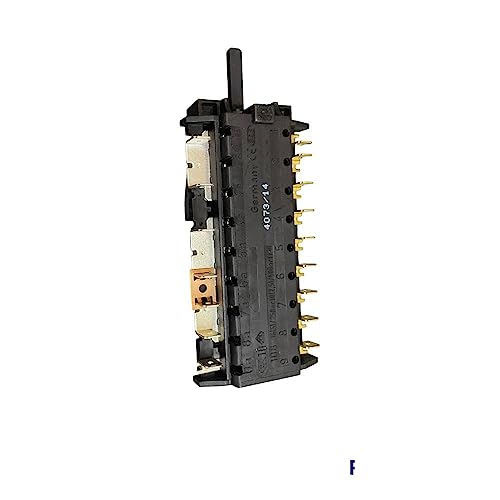 Jcspares® - Commutatore Selettore Manopola Cottura 9+5 Contatti 6+0 Scatti 4073/14 Per Forno Elettrico Gas Cucina Compatibile Con Smeg Ed Ulteriori