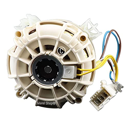 Marel Shop® - Motore Motopompa Lavaggio 4 + 2 Contatti Per Lavastoviglie Compatibile Con Electrolux Rex Per Modelli: Esf65030W - Esf65030X - Esf65040W