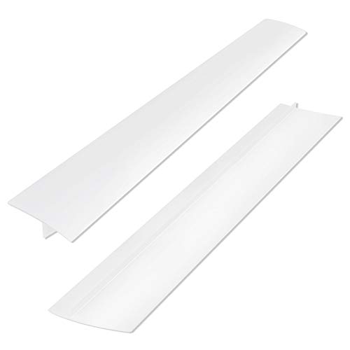 Gap Filler Cucina 53 Cm Coperchio Divario Contatore Stufa Striscia Di Tenuta Silicone Per Piano Cottura Forno Lavasciuga 2 Pezzi Bianco