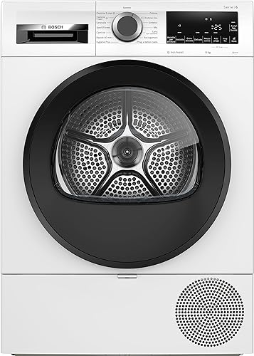 Bosch Wqg233C0It Serie 6, Asciugatrice A Pompa Di Calore, Capacità 8 Kg, Easyclean, Iron Assist, Autodry, Cestello Lana
