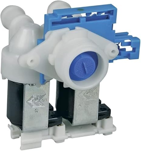 Eurostore07® Elettrovalvola Lavatrice 2 Vie 180° Compatibile Whirlpool 481071427961 Ariston C00313348 El 21