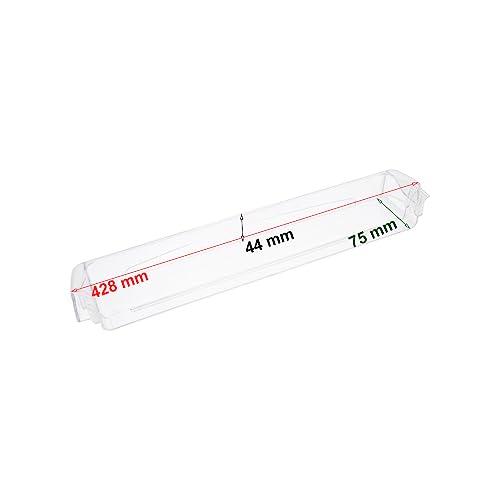 Jcspares® - Mensola Ripiano Portabottiglie Frigo 428 X 75 X 44 Mm Compatibile Con Frigorifero Candy Hoover Zerowatt