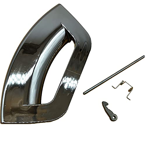 Jcspares® - Kit Leva Apertura Maniglia Oblò Grigio Cromato Futura Lavatrice Compatibile Con Hotpoint Ariston Indesit