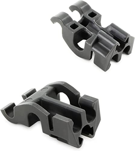 Dekarox 2 X Set Di Cuscinetti Per Whirlpool Bauknecht Ignis 481010600198 Per Piatti Con Spine Pieghevoli In Lavastoviglie
