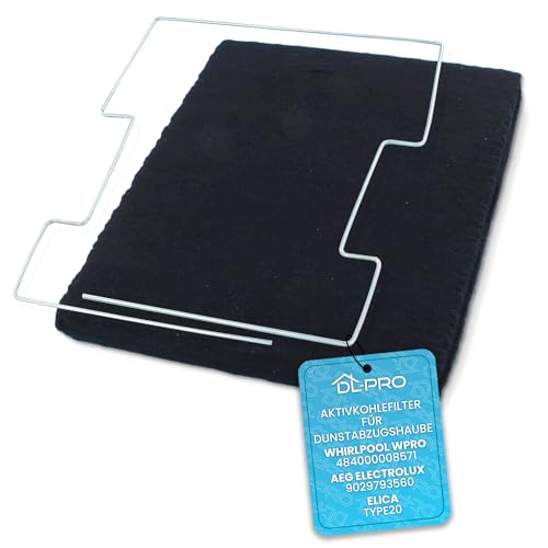 Dl-Pro Filtro Ai Carboni Attivi Per Whirlpool Wpro 48400008571 Aeg Electrolux 9029793560 Elica Type20