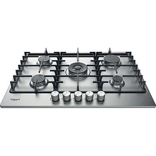 Piano Cottura A Gas Hotpoint: 5 Fuochi, - Pph 75G Df/Ix