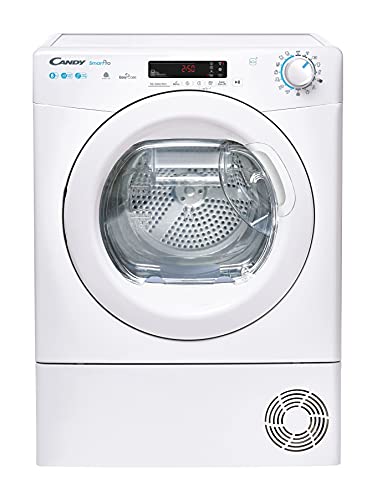 Candy Smart Pro Csoe H8A2De-S Asciugatrice A Pompa Di Calore, 8 Kg, Carica Frontale, Programma Stiro Facile, Connettività Nfc, Libera Installazione, 5