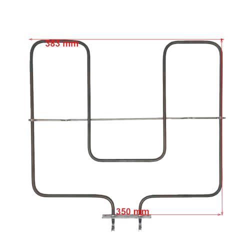 Jcspares® - Resistenza Inferiore | 1800 Watt 38,3 X 35 Cm | Per Forno Compatibile Samet