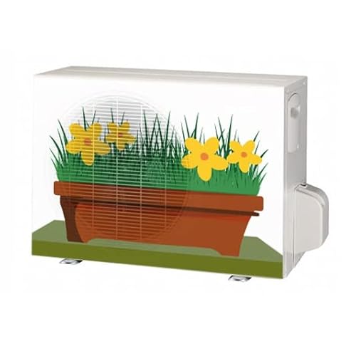Cover Clima - La Cover Brevettata Per Personalizzare Il Tuo Climatizzatore-80X60-Fioriera Scura