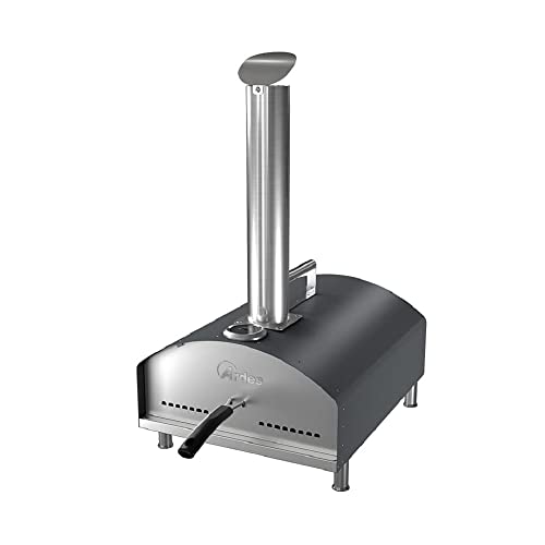 Ardes | Arpiz02 Forno Per Pizza Da Esterno In Acciaio Inox Con Pala Spatola E Pietra Refrattaria Per Pizza, Forno A Pellet Per Il Giardino, Balcone