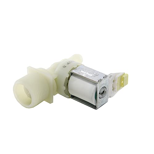 Marel Shop® - Elettrovalvola Carico Acqua 1 Via 180 Gradi Per Lavastoviglie Compatibile Con Whirlpool Ignis Bauknecht Per Modelli: Gsxk5010 - Gsxk5011