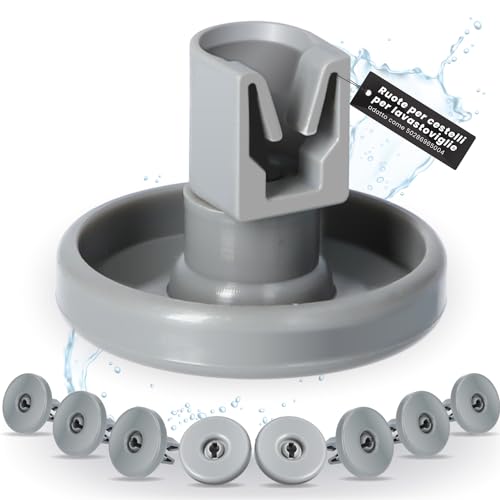 Mcfilter | 8X Rulli Cestello Inferiori Adatti Per Lavastoviglie Aeg 5028696500/4, 5028696400/7, Privileg, Juno, Zanussi, Quelle Rulli Cestello Lavasto