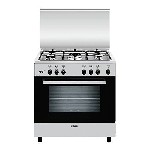 Glem A855Gi Libera Installazione Piano Cottura A Gas A Acciaio Inossidabile Cucina