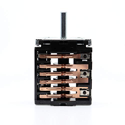 Marel Shop® - Commutatore Selettore Per Forno Compatibile Con Ego Amica Arcelik 7 Posizioni Per Modelli: Pll401-1 941668185, Zce561Mw 943004010, Zce56
