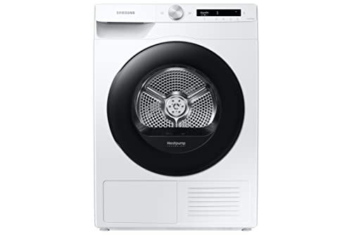Samsung Asciugatrice Ai Control Con Optimal Dry Sensor Dv90T5240Aw S3, 9 Kg, Pompa Di Calore, Classe A+++, Wifi, Oblò Reversibile,Carica Frontale, 60L