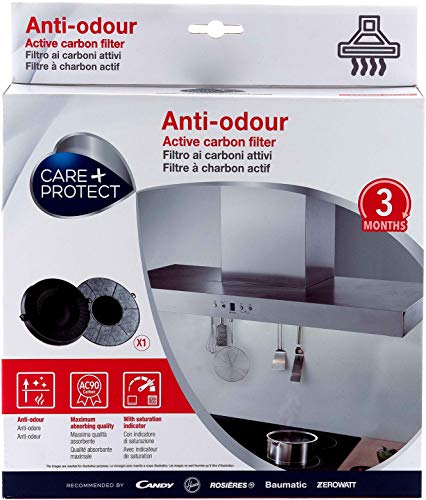 Care + Protect Filtro Compatibile Anti-Odore Ai Carboni Attivi (233X33Mm, 300Gr, Type 048)