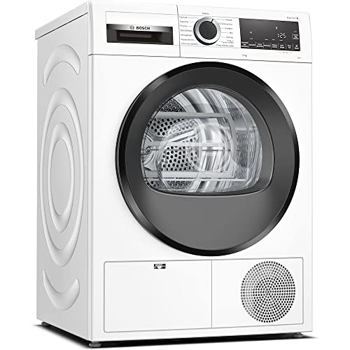 Bosch Wqg23100It Serie 6, Asciugatrice A Pompa Di Calore, Capacità 8 Kg, Easyclean, Cestello Lana, Auro Dry, Programma Rapido