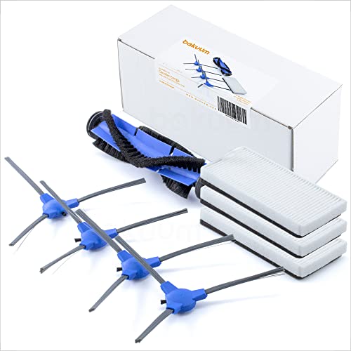 Bakuum Pack Accessori X4 Spazzole Laterali X3 Filtri Hepa (Deposito Polvere) X1 Rullo Per Cecotec Conga Serie 1090, Serie 1790 E 1990