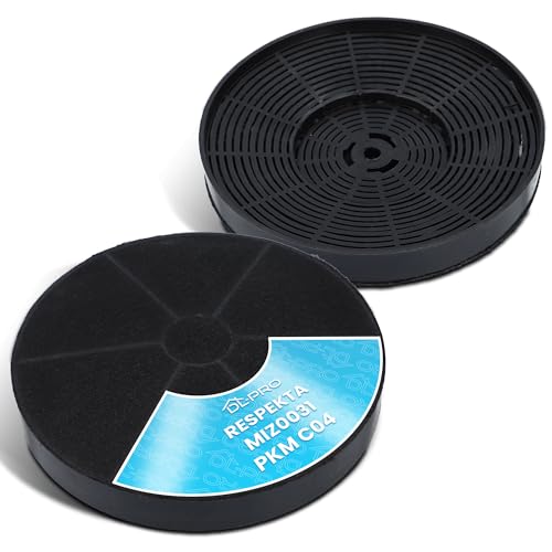 2 Filtri A Carbone Attivo Dl-Pro, Adatti Per Cappa Aspirante Respekta Miz0031 Miz 0031 Pkm Co4