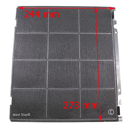 Marel Shop® - Filtro Ai Carboni Attivi Antiodore Type D242 244 X 273 Mm Per Cappa Compatibile Con Ariston Indesit Hotpoint Per Modelli: Hbn9.8Adix/Ha