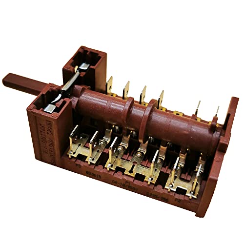 Jcspares® - Commutatore Selettore Manopola Cottura Gottak 850615 4+0 Posizioni 6+5 Contatti Per Forno Compatibile Con Nardi