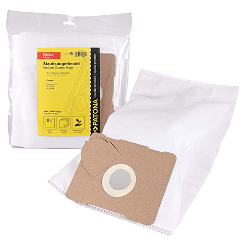 Patona 5X Sacchetti Per Aspirapolvere Compatibile Con Festool Cleantec Ct 17 E, Vcp170E, Vcp171E
