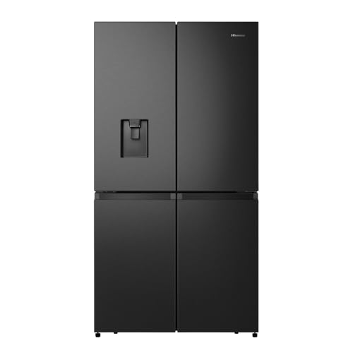 Hisense Frigorifero E Congelatore Americano A Quattro Porte, 609 Litri, Nero