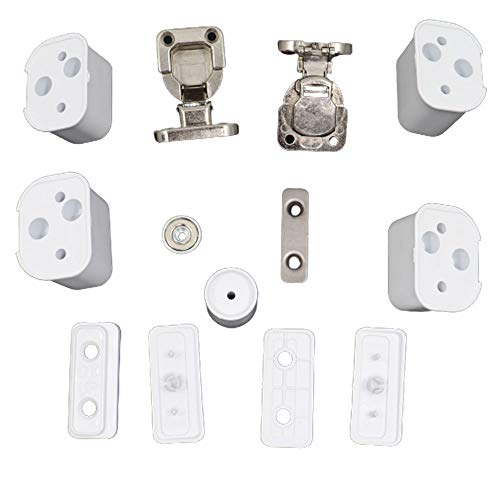 Marel Shop® - Kit Cerniere Chiusura Porta Per Lavatrice Ad Incasso Compatibile Con Candy Hoover Per Modelli: Cbwd8514D80 - Cbwd8514Twh80 - Cbwms914Twh