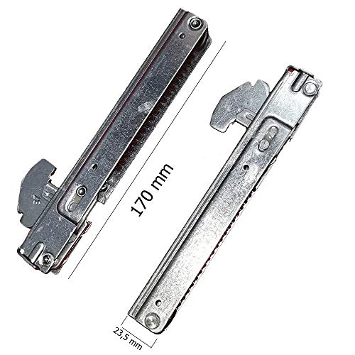 Marel Shop® - Kit Cerniere Per Forno Maxi Da 90 Cm Compatibile Con Nardi 170X23,5Mm
