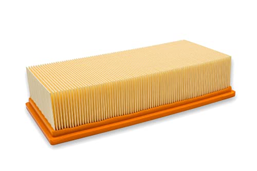 Vhbw Filtro A Pieghe Piatte Compatibile Con Aspirapolvere, Aspiraliquidi Kärcher Nt 65/2 Ap, Nt 65/2 Eco, Nt 65/2 Eco Tc, Nt 72/2 Eco Tc, Nt 75/2 Ap M
