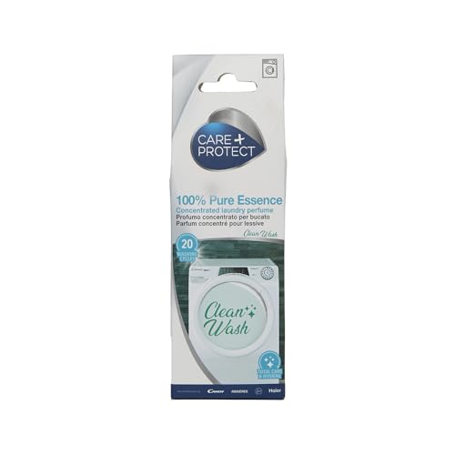Care + Protect Clean Wash, 100% Pure Essence, Profumatore Bucato Per Lavatrice, Essenza Concentrata Per Biancheria E Vestiti, Formula Attiva Di Lunga