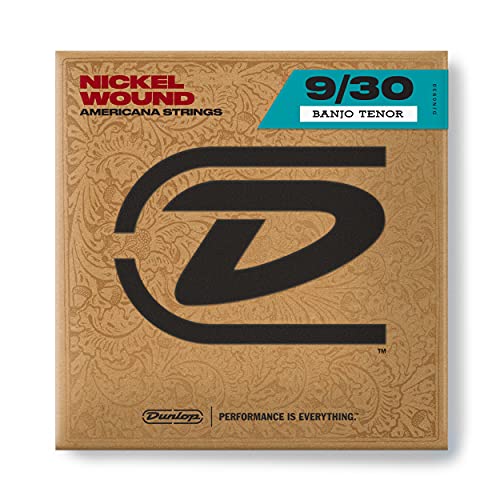 Djn0930 Banjo Nickel Wound, Tenor Set/4, '09 - 30, 4 Corde