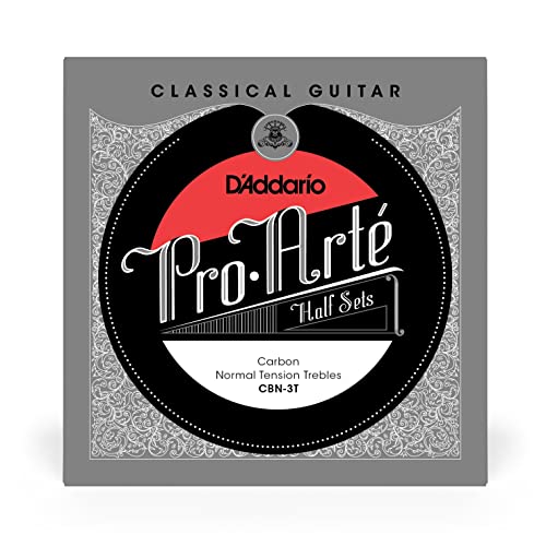 D'Addario Cbn-3T Pro-Arte - Corde In Carbonio Per Chitarra Classica, Metà Muta, Tensione Normale
