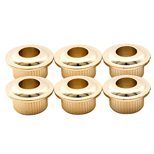 Musiclily Pro 6 Mm A 10 Mm Vintage/Moderno Chitarra Boccole Adattatore Meccaniche, Dorato(Set Di 6)