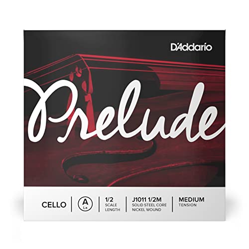 Corda Singola La D'Addario J1011 1/2M Prelude Per Violoncello, Scala 1/2, Tensione Media, Set Completo