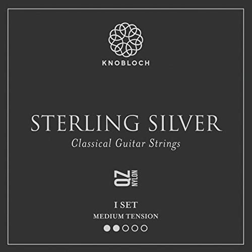 Knobloch Strings The Art Of Vibration 300Ssq Sterling Silver Qz Nylon Medium Tension 33.5