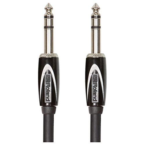 Cavo Di Interconnessione Stereo Roland Black Series?? Trs Da 1/4? , 1.5M /5Ft Rcc-5-Trtr, Nero