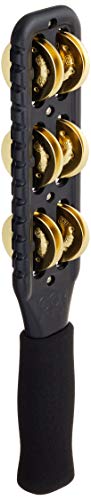 Meinl Percussion Jg1B-Bk - Manale Con Cimbalini In Ottone, Serie Professional, Colore: Nero