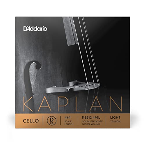 Corda Singola Re D'Addario Kaplan Per Violoncello, Scala 4/4, Tensione Bassa