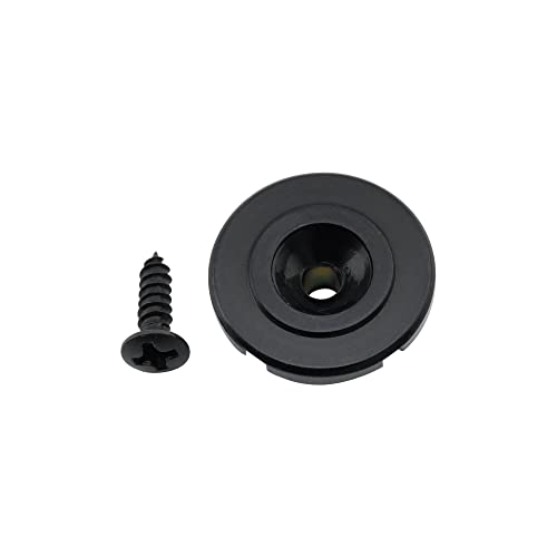 Musiclily Pro Vintage Rotondo Bass Abbassacorde In Acciaio String Guide Per Basso Elettrico Jazz Bass/Precision Bass, Nero