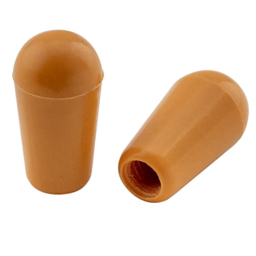 Musiclily Pro Metrica Pomello Copri Selettore 3 Posizioni Lp Switch Tips Per Chitarra Elettrica Epiphone Les Paul, Ambra (Set Di 2)