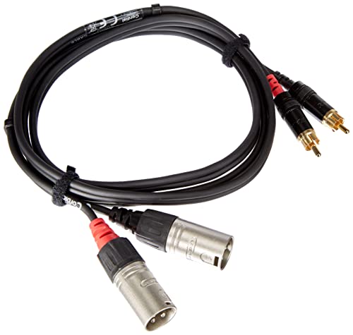 Cordial - Cavo Sbilanciato Stereo, 2X Rca Maschio/2X Xlr Maschio Rean 1,5 M
