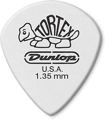Dunlop Plettri Tortex Jazz Iii, Bianco, 1.35 Mm
