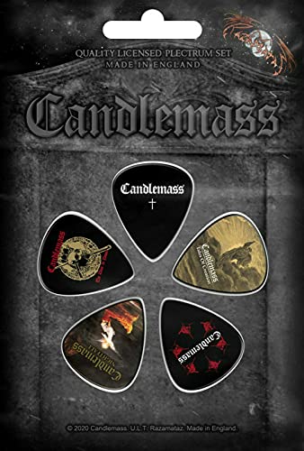 Candlemass Set Plektrums® Guitar Pick Set # 1 Nightfall 5 Pezzi Plektrum