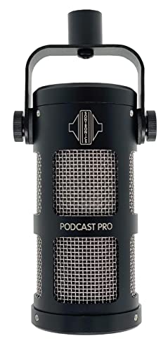 Sontronics Podcast Pro Black Dynamic Microphone For Podcast, Broadcast, Streaming & Video Conference